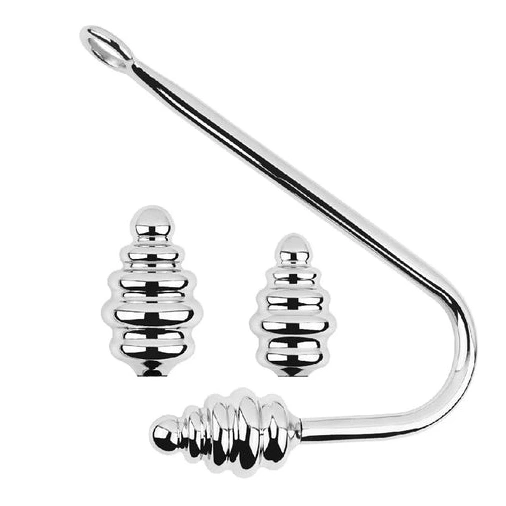 Anal Hooks Screw-in Anal Hook GreatBenefit Set 8826 Ribbed 0723